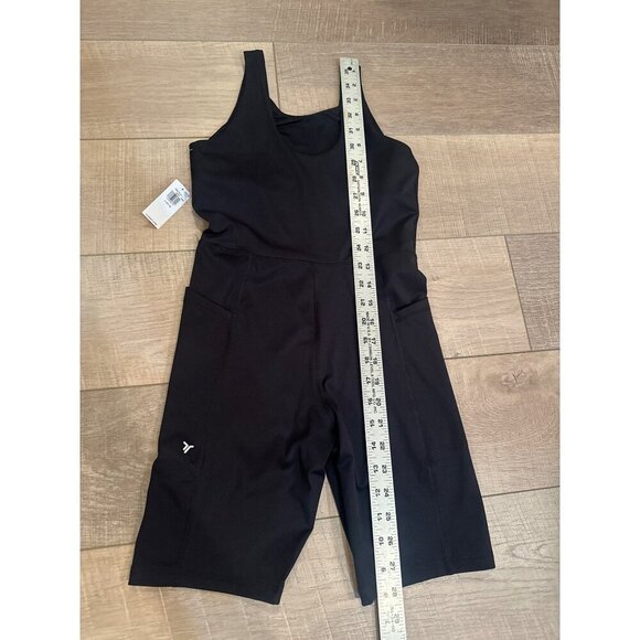 Old Navy Active Powersoft Black Romper With Pockets Girls L (10-12) Go-Dry Stre - Picture 2 of 6